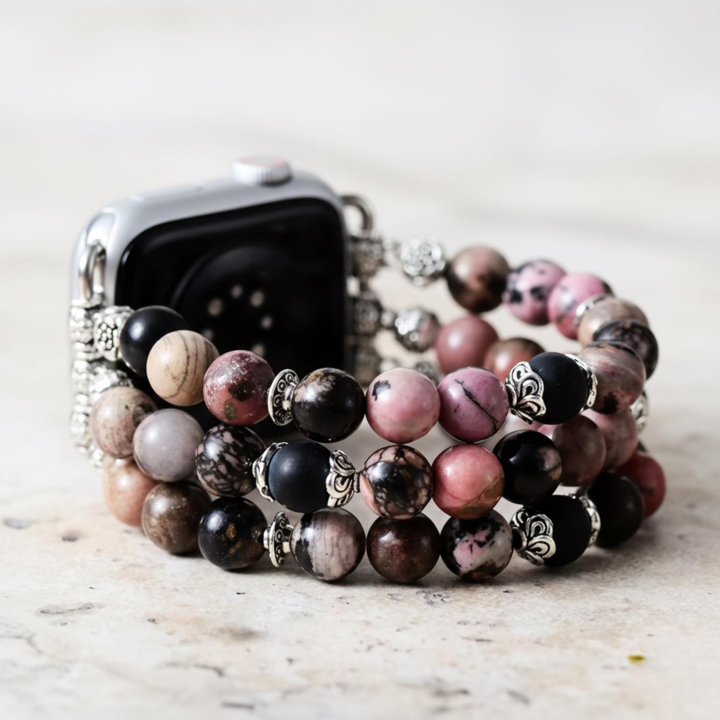 Rhodonite Apple Watch Strap