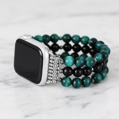 Green Jade Gemstone Bracelet Band Natural Stone Watch Strap for Women
