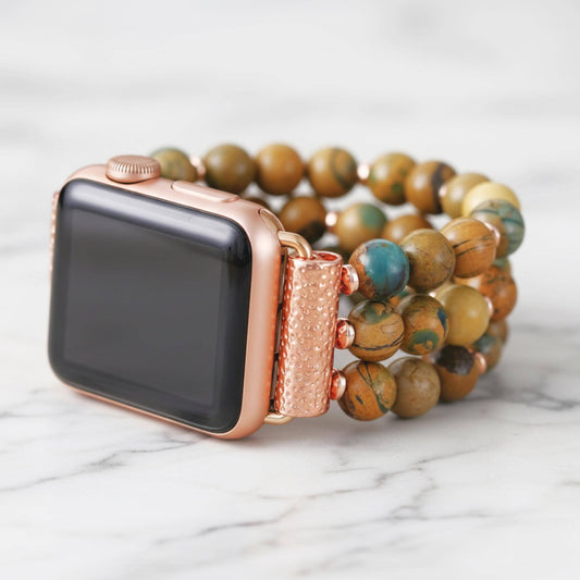 African Turquoise Jasper Apple Watch Band