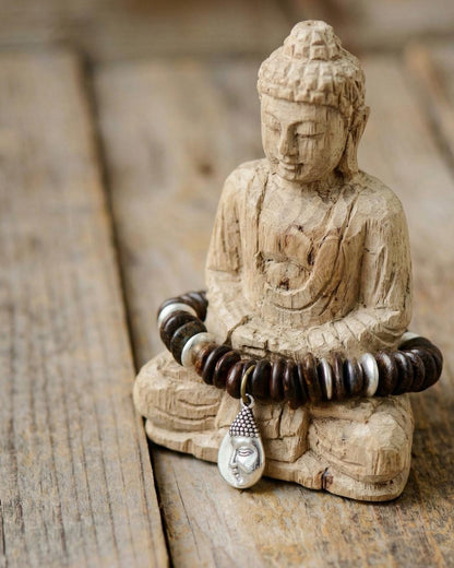Bronzite Buddha Charm Bracelet